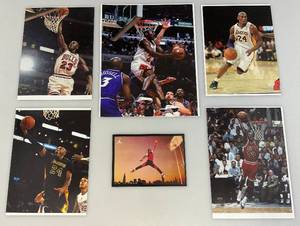 lot 92 image: Misc. Koby Bryant And Michael Jordon Photos 6 x 8 and 8 x 10