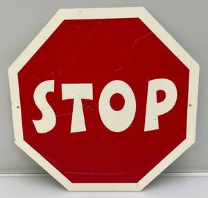 lot 109 image: 12 Metal STOP Sign
