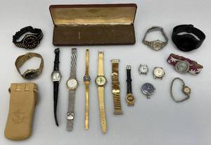 lot 119 image: Misc. Vintage Watches Including Longine, Westclox, Lugano And More