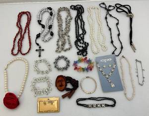 lot 122 image: Misc. Costume Jewelry Including Jack Skeleton Choker And More