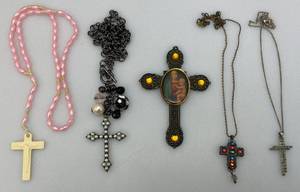 lot 134 image: Misc. Crucifixes And More