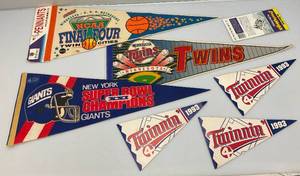 lot 144 image: Vintage Twins, Final Four Pennants And More