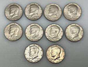 lot 172 image: Misc. 1776-1976  Bicentennial  Kennedy Half Dollars