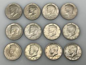 lot 175 image: Misc. 1970s Kennedy Half Dollars