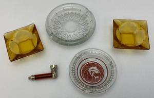 lot 195 image: Vintage Pipe And Collectible Ashtrays Including MGM And More
