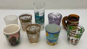 lot 202 image: Misc. Collectible Shot Glasses