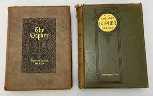 lot 237 image: 1916 & 1917 Books (The Gopher) & The 1917 Gopher Vol. XXX) Writen By The Junior Class Of The University Of Minnesota