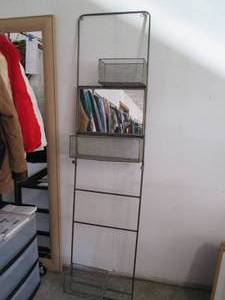 lot 551 image: Metal framed door mounting mirror a...