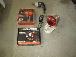 lot 574 image: New and used Black and Decker Drill...