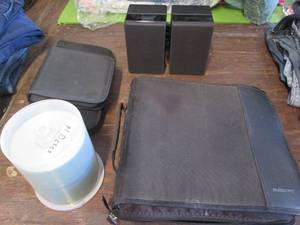 lot 628 image: Variety of Sony Speakers, CD case, ...