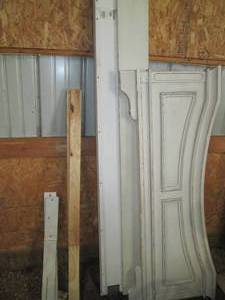 lot 524 image: Shabby Chic style foot board and si...