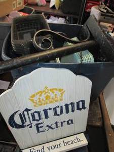 lot 793 image: Corona Extra wall decor, organizati...