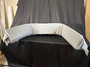 lot 15 image: Gray Quilted Upholstered Furniture Armrest Cover
