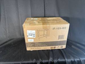 lot 21 image: Set of 2 White Kitchen Stools, Boxed, IF-189-WE