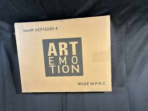 lot 28 image: Art Emotion 18x24 Gold Picture Frame with Vintage Car Print