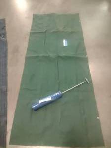 lot 216 image: Vintage Air mattress with pump
