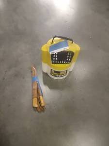 lot 210 image: Minnow Bucket and Fillet knives