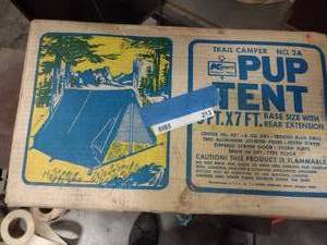 lot 213 image: Vintage Pup Tent