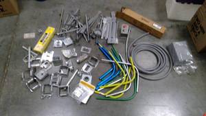 lot 158 image: Miscellaneous Electrical Components Telescoping brackets
