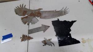 lot 399 image: Metal Cut outs