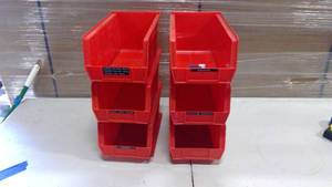 lot 404 image: AkroBins Stackable storage Bins