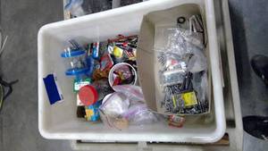 lot 410 image: Assorted nails, screws and fastners