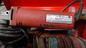 lot 482 image: Milwaukee grinder with multiple wheels