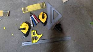 lot 550 image: Punches measure items chalk line