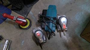 lot 598 image: Makita Belt sander, air powered sanders