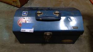 lot 614 image: Toolbox assorted items
