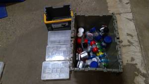 lot 641 image: Assorted cases with contents