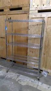 lot 647 image: Metal Shelves