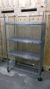lot 651 image: Locking Metal Shelves