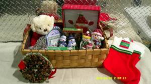 Wicker Basket Christmas Decor