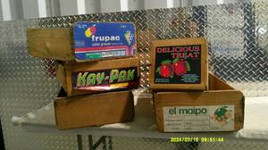 lot 56 image: Vintage Wooden BoxesCrates