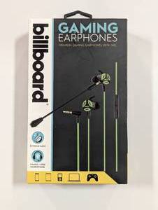 lot 4 image: Billboard Gaming Wired Earphones, Green