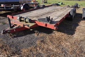 lot 6 image: Tandem Axle Car Trailer - 83 x 16 - For Parts