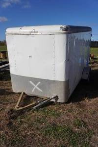 lot 5 image: Pace American Enclosed Trailer - 6 x 11 - For Parts or Storage
