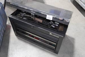 lot 36 image: Lumidor Tool Chest with Assorted Tools