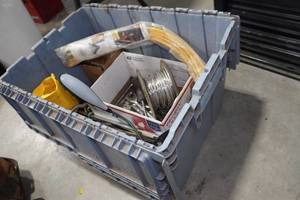 lot 38 image: Assorted Hardware - Tools, Wire Spool