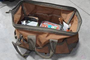 lot 40 image: Tool Bag with Assorted Fasteners