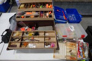 lot 42 image: Tackle Boxes with Assorted Lures