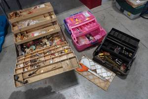 lot 165 image: Tackle Boxes with Assorted Lures