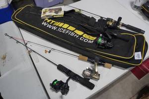lot 48 image: Ice Fishing Poles