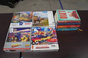 lot 77 image: Puzzles and Books