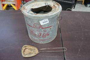 lot 81 image: Vintage Min-O-Life Bucket with Scoop