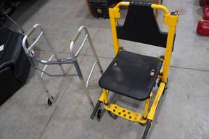 lot 246 image: Medical Equipment - Stair Wheel Chair, Walker
