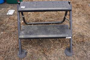 lot 291 image: 2 Industrial Step Stool