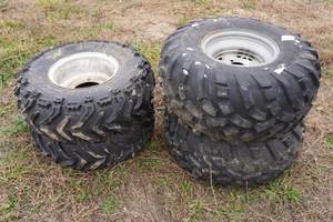 lot 318 image: ATV Tires and Wheels AT24x11.5-10
