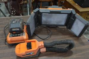 lot 181 image: Ridgid Work Lights and Batteries